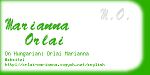 marianna orlai business card